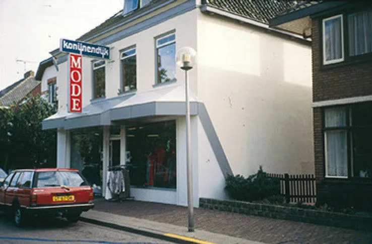 De winkel van Konijnendijk Mode in 1991